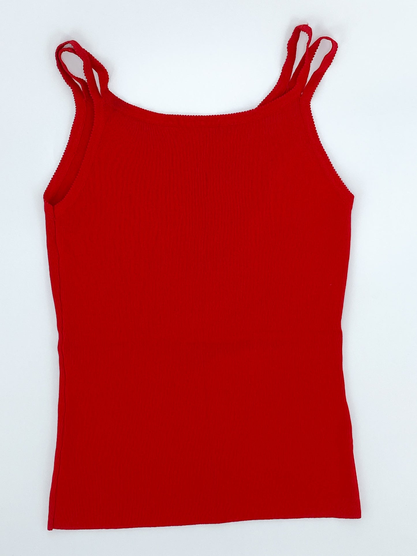 Vintage Red Beaded Heart Singlet - 8