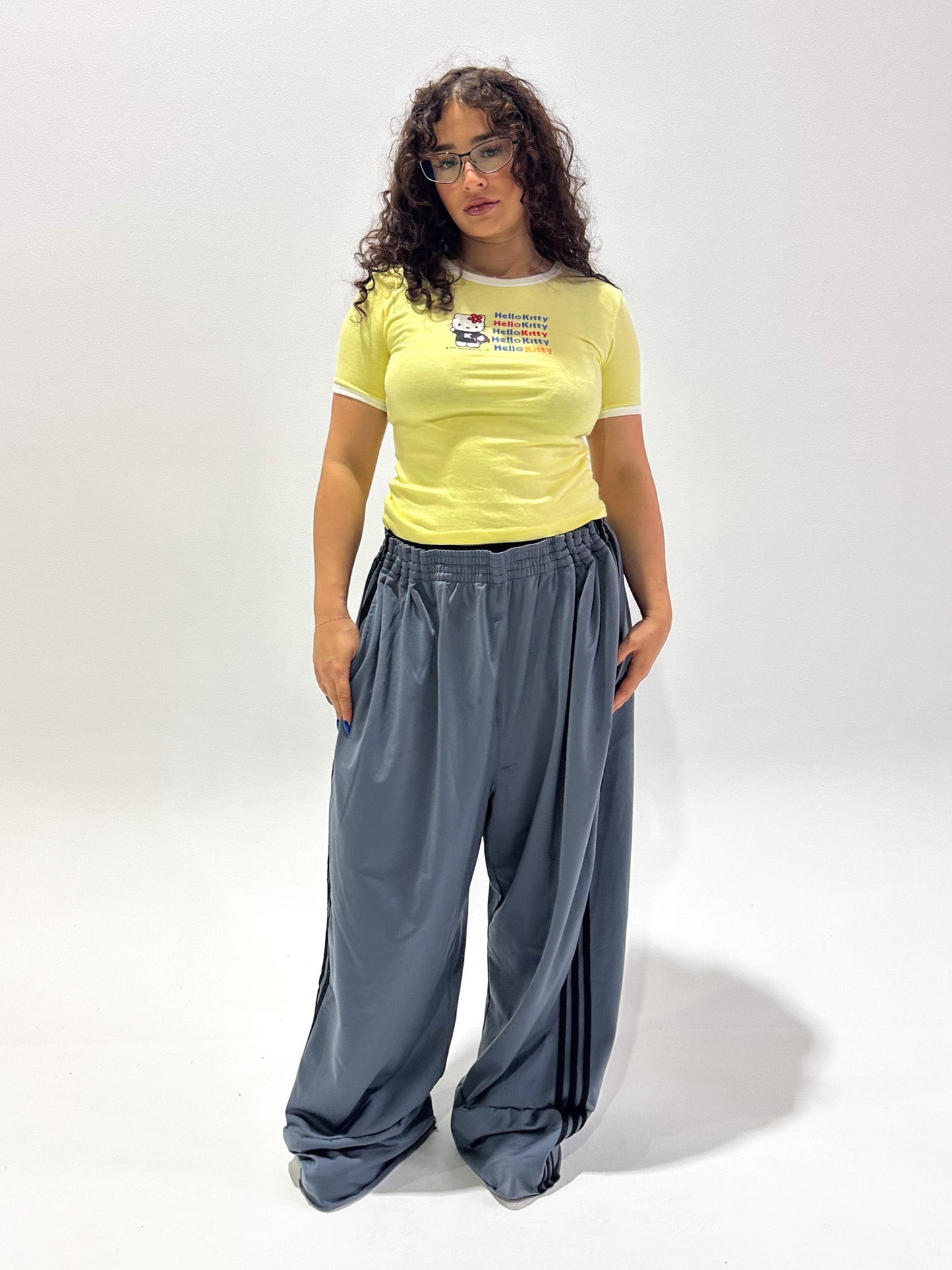 Vintage 00's Yellow Hello Kitty Top - M - Playground Vintage