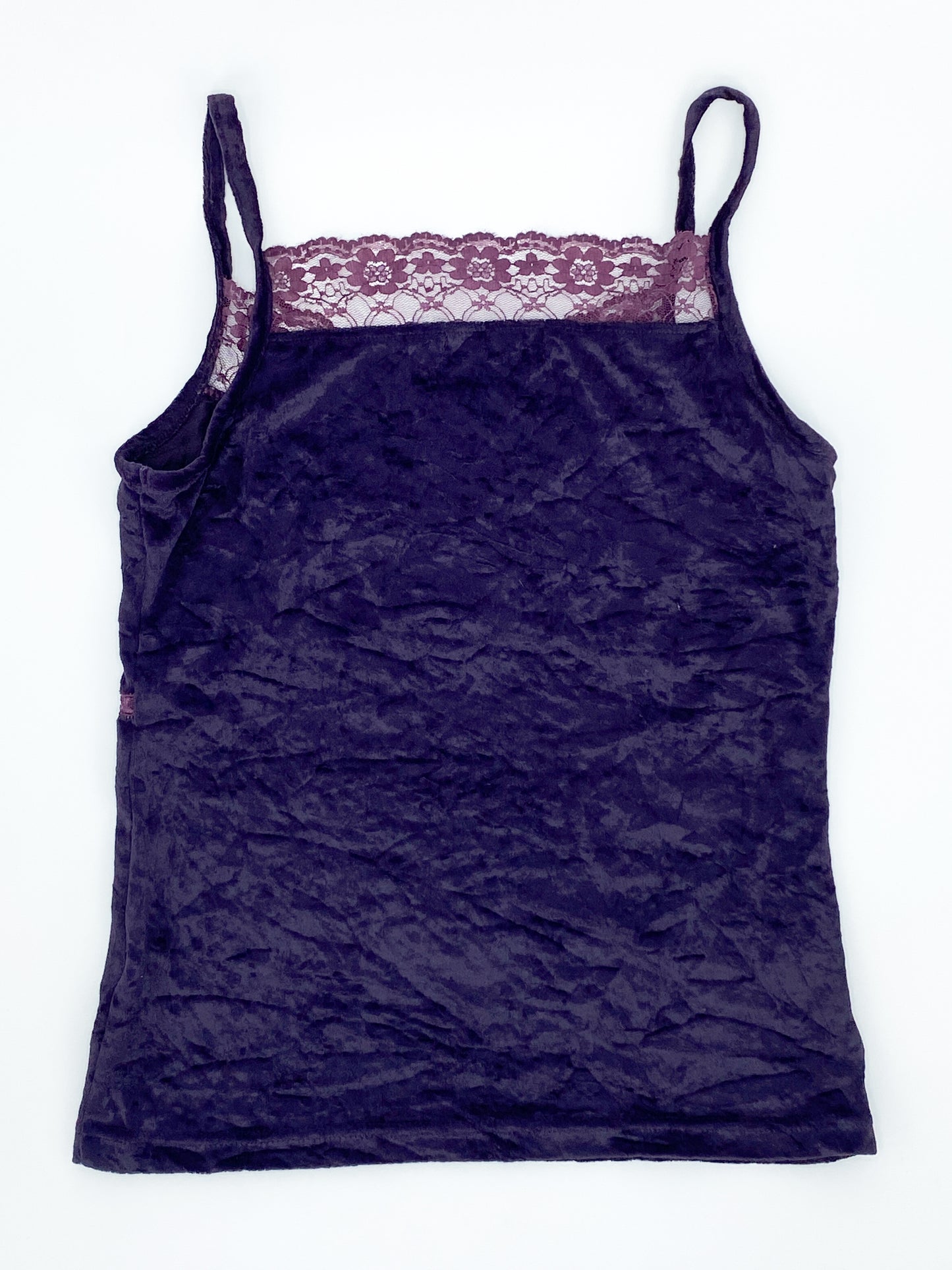 Vintage 2000's Velvet Lace Cami - 10