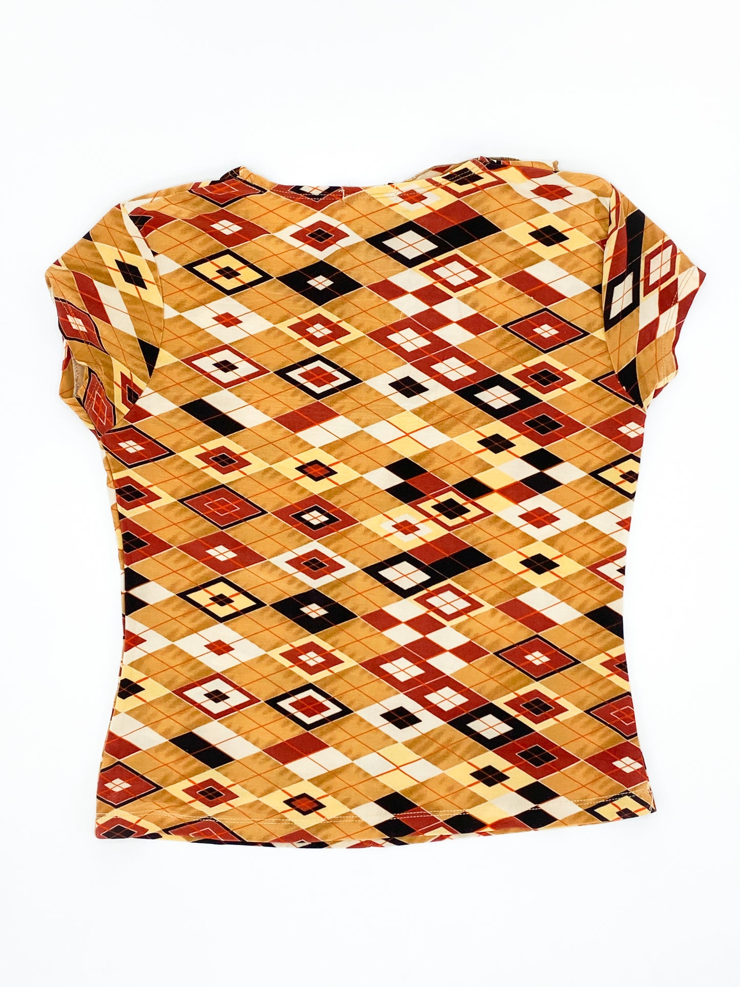 Vintage 90's Geometrical Print Top - 8