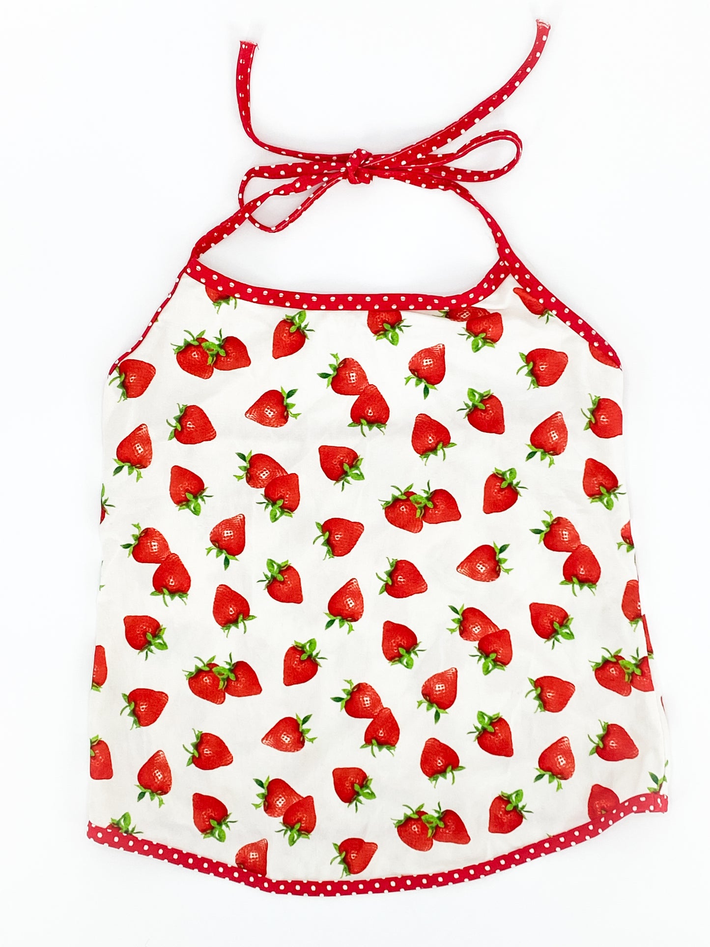 Vintage 2000's Strawberry Halter Top - 8