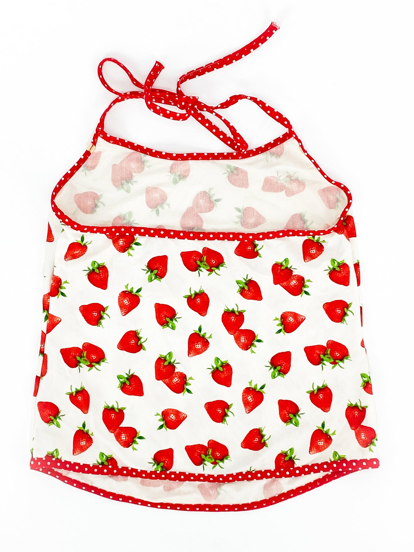 Vintage 2000's Strawberry Halter Top - 8