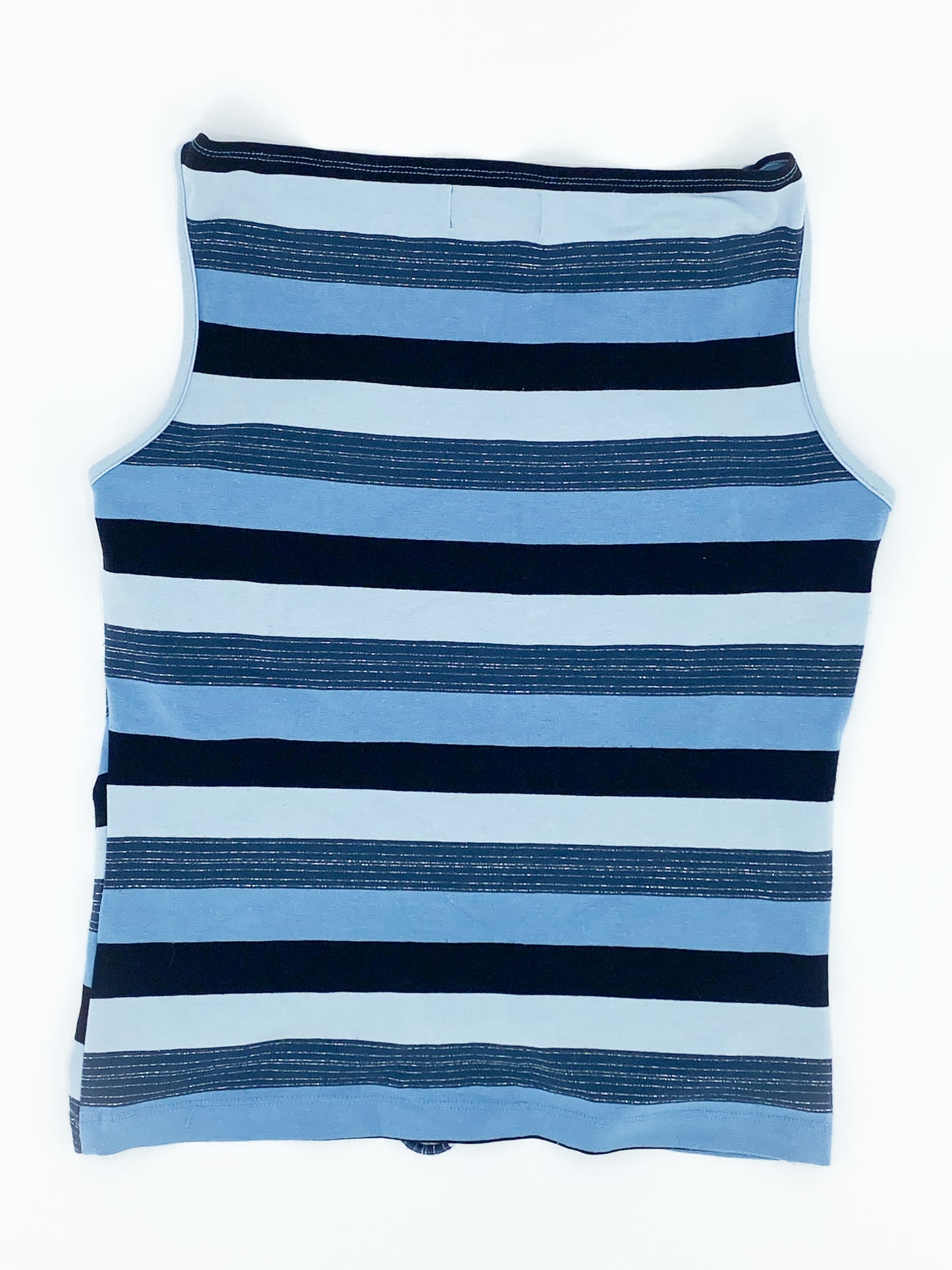Vintage 2000's Blue Stripe Tank Top - 12/14
