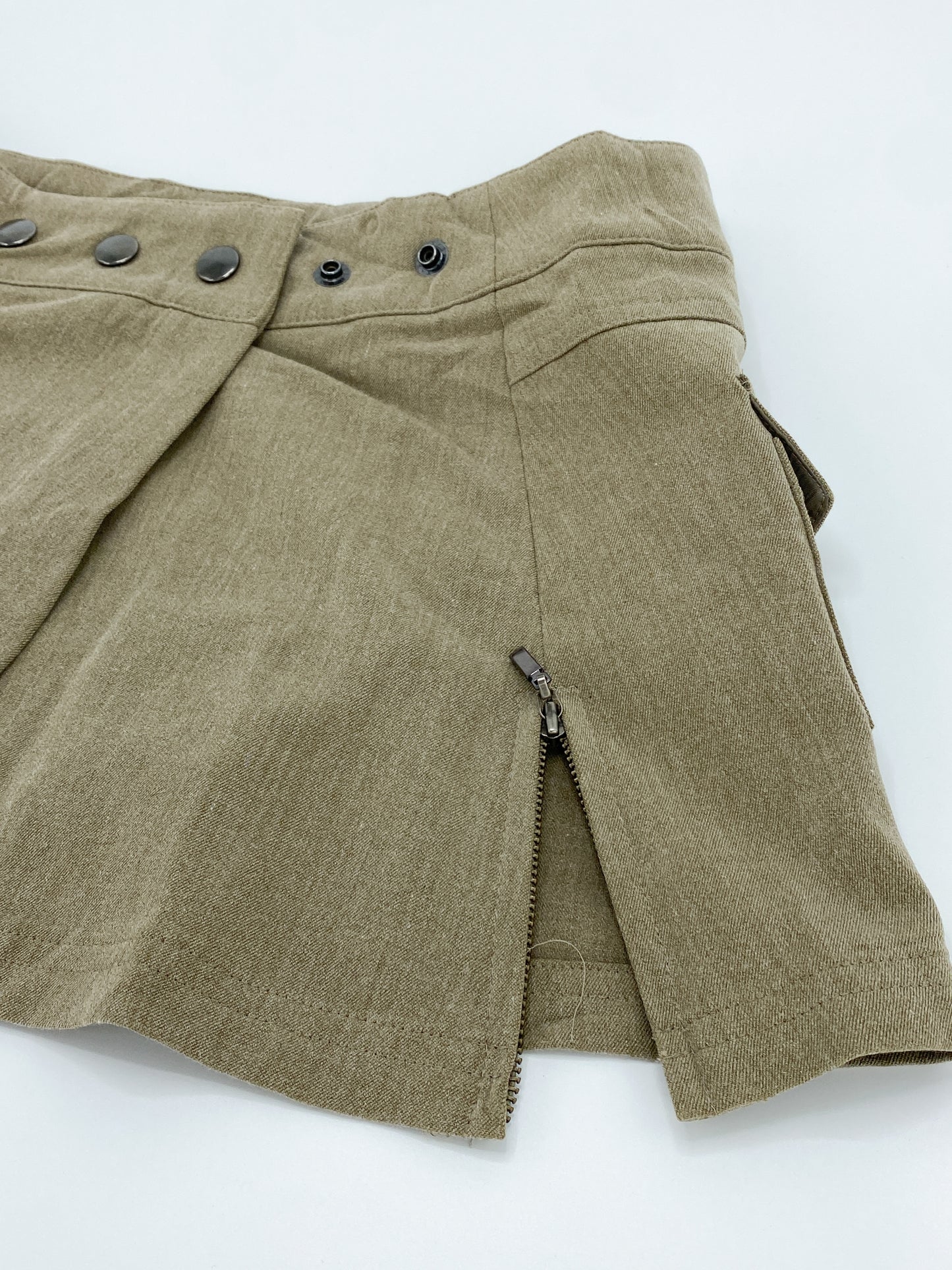Vintage 2000's Deadstock Japanese Low Waisted Wrap Mini Skirt - 8-10