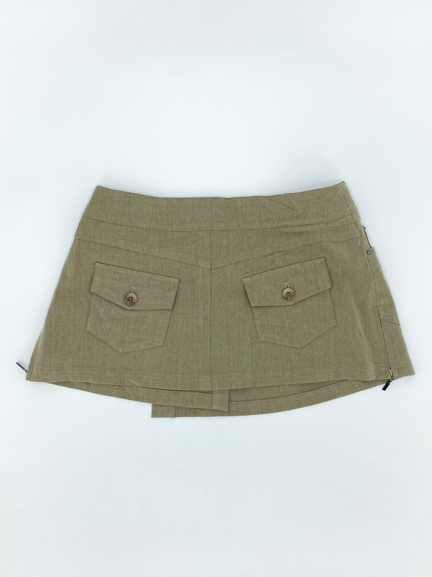 Vintage 2000's Deadstock Japanese Low Waisted Wrap Mini Skirt - 8-10