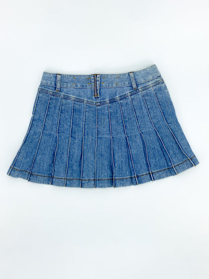Vintage 2000's Burberry Mini Pleated Skirt - S