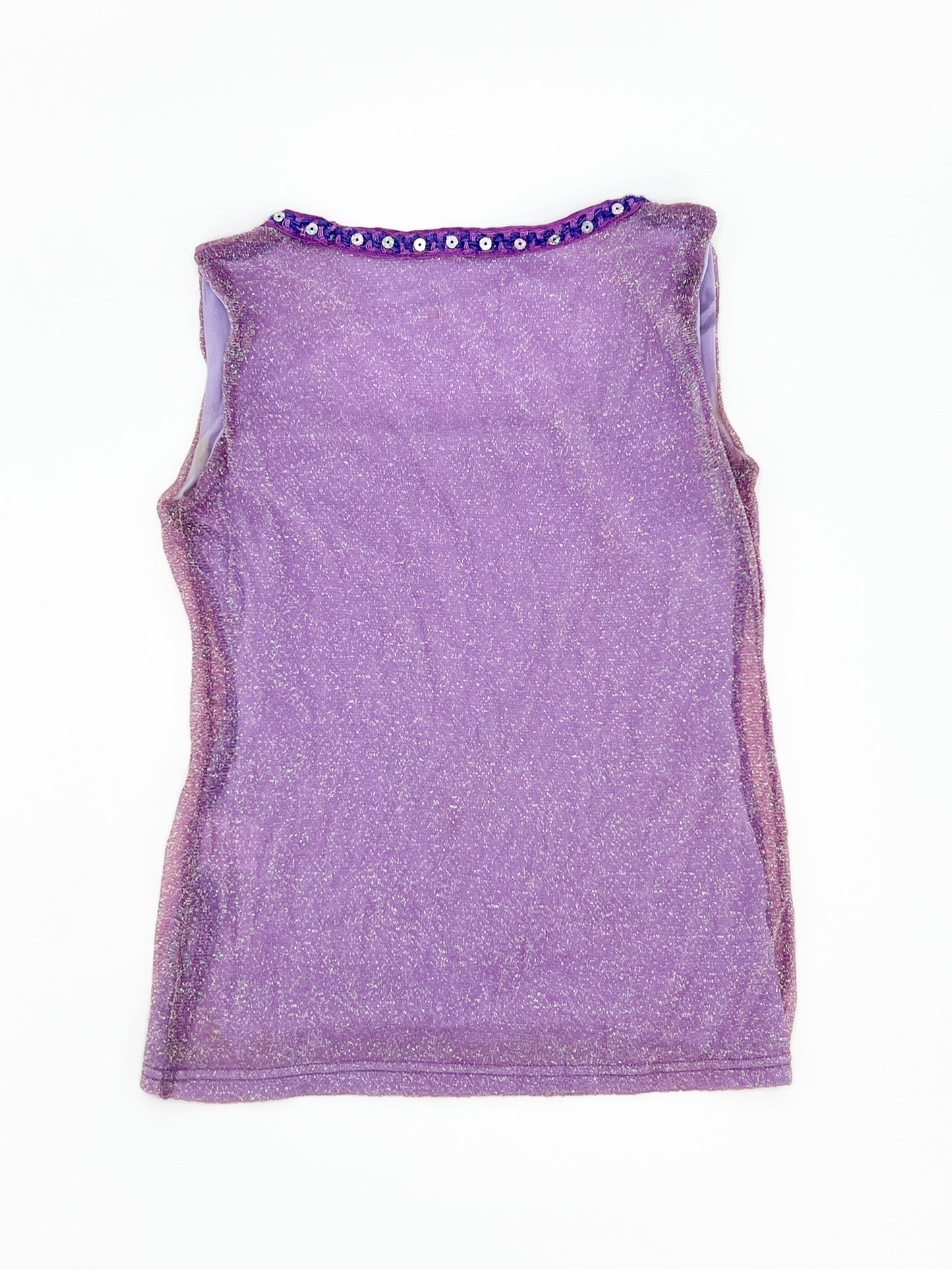 Vintage 00's Purple Shimmer Top S