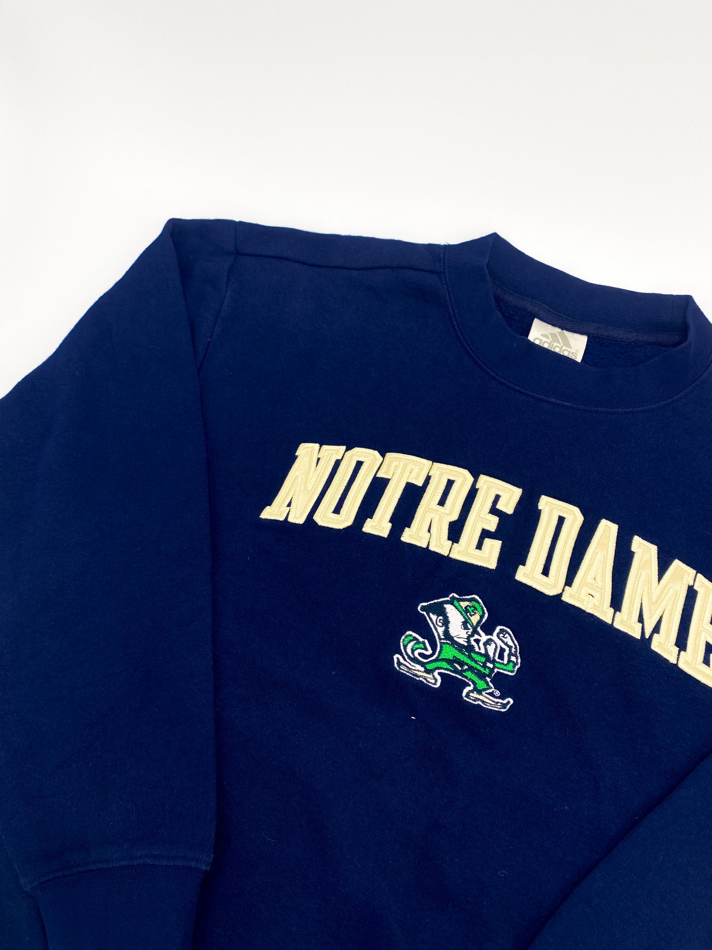 Vintage 90's Notre Dame Spellout Jumper M