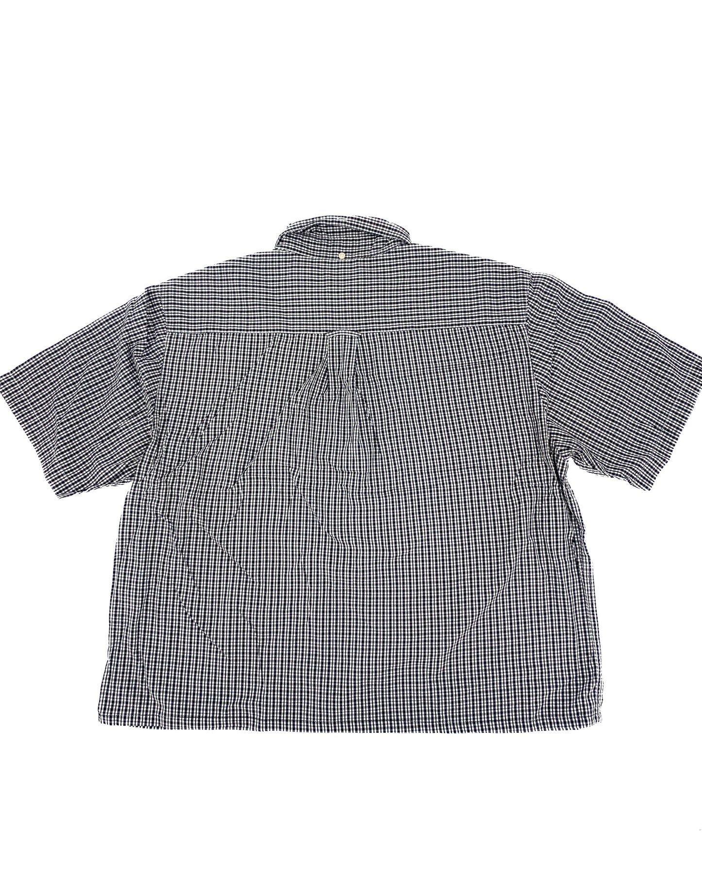 Vintage Black/White Checkered Shirt - L