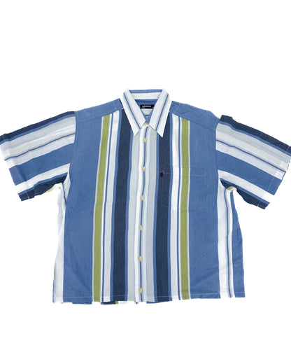 Vintage Multicoloured Striped Shirt - L