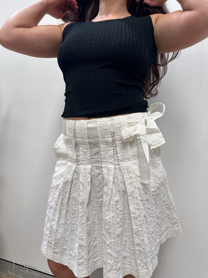 Vintage 00's White Midi Skirt - M