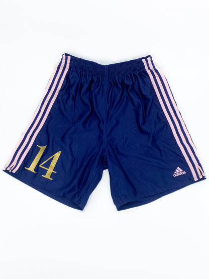 Vintage 90's Navy/Pink Adidas Shorts - M