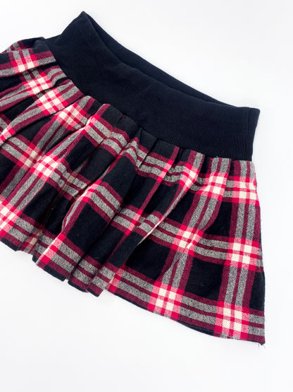 Vintage 00's Pink Tartan Mini Skirt - XS