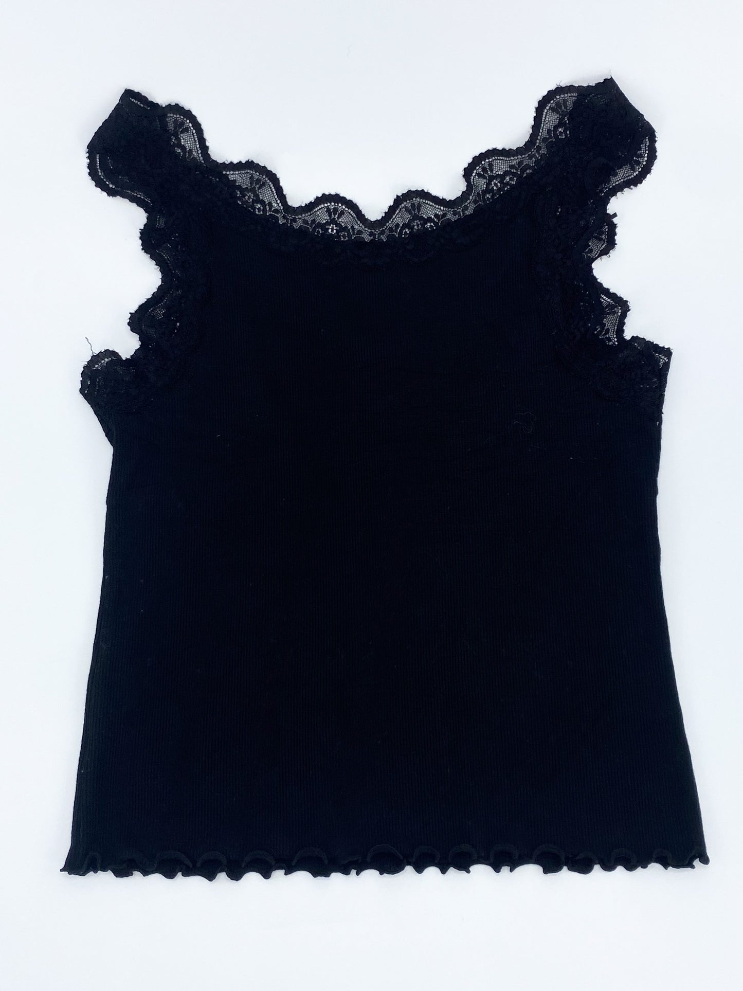 Vintage 00's Black Lace Singlet - S