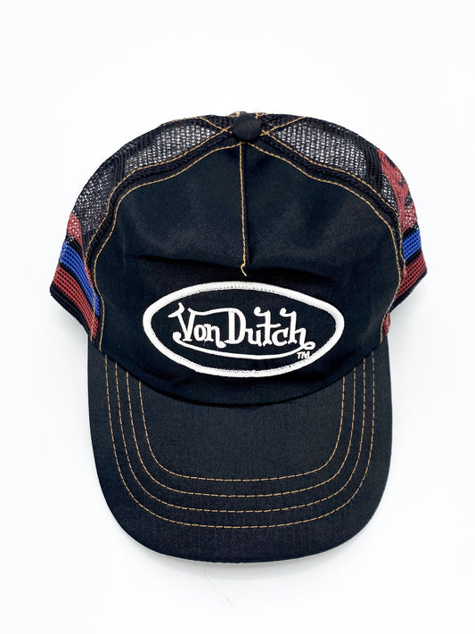 Vintage Black Von Dutch Trucker Hat