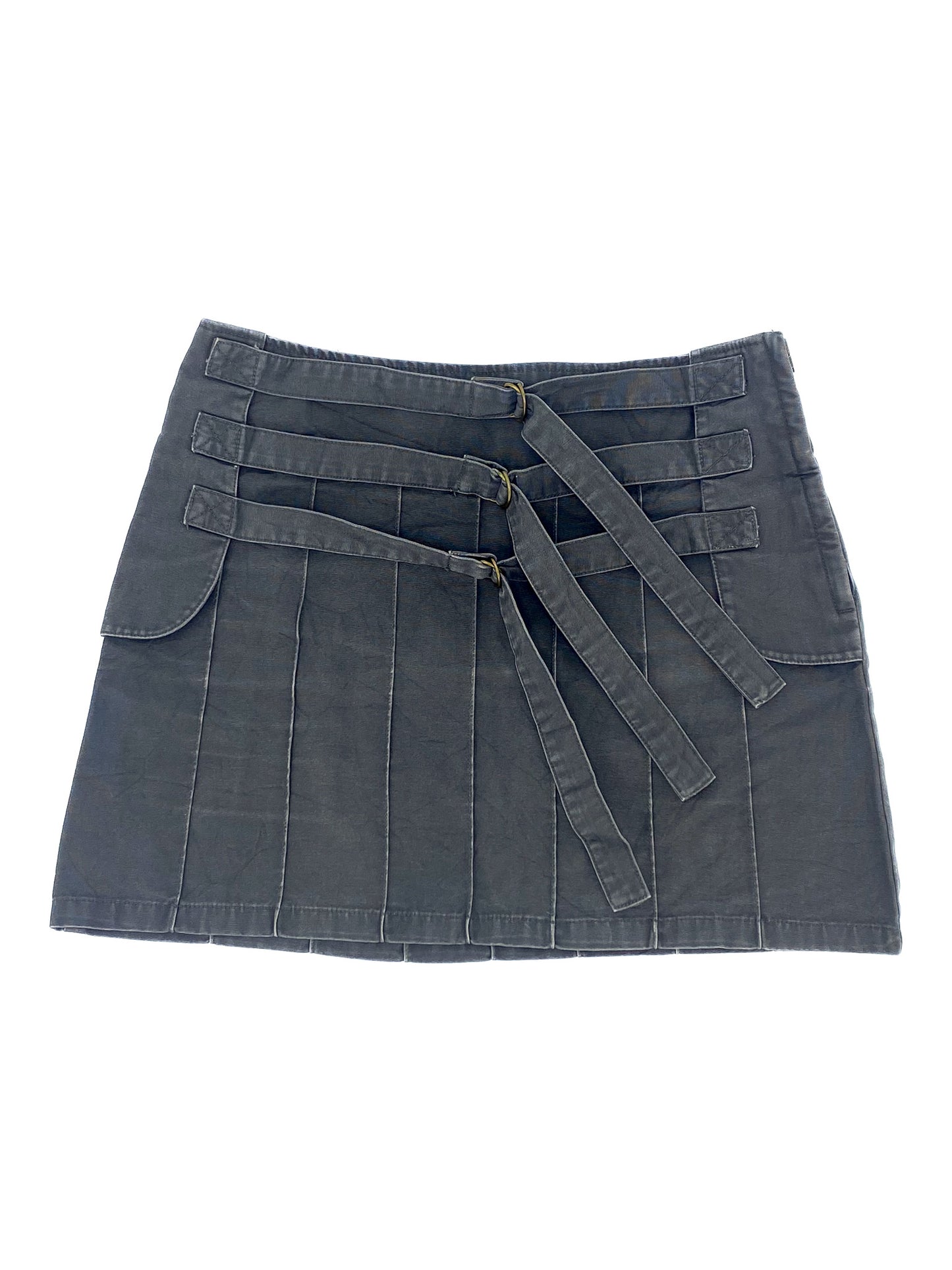 Vintage Multi-Belted Skirt - M