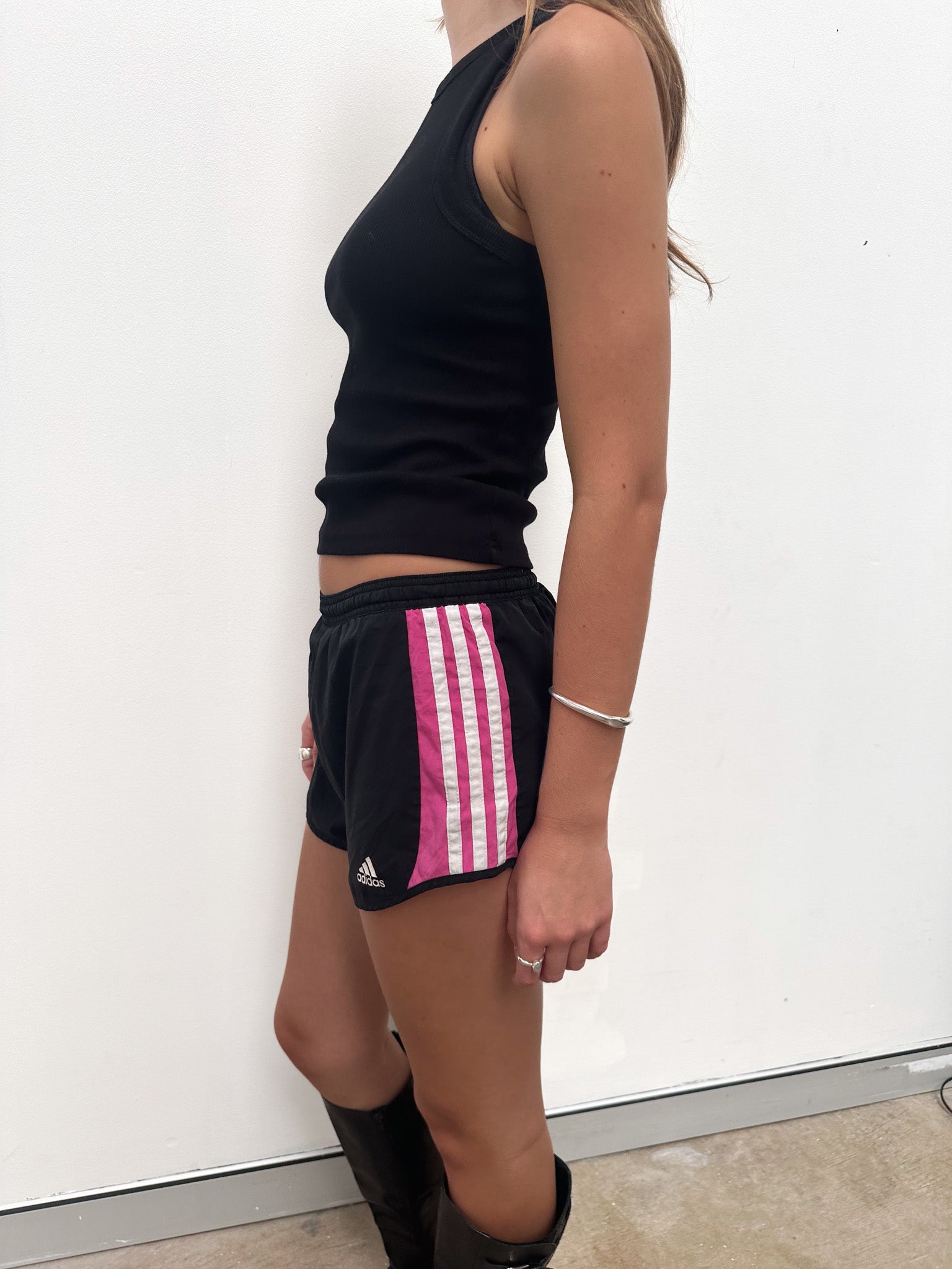 Vintage 00's Black Adidas Mini Short - S - Playground Vintage