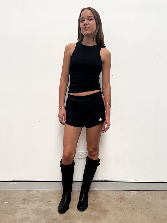 Vintage 00's Black Adidas Mini Short - S - Playground Vintage