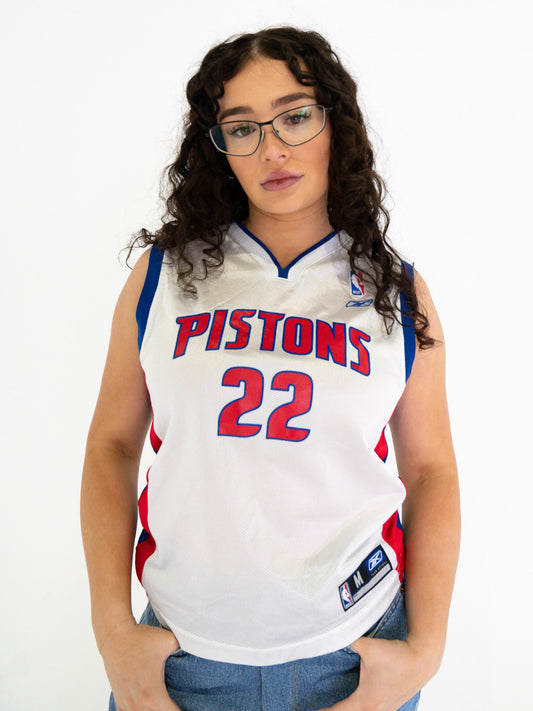 Vintage 00's Detroit Pistons Basketball Jersey - M - Playground Vintage