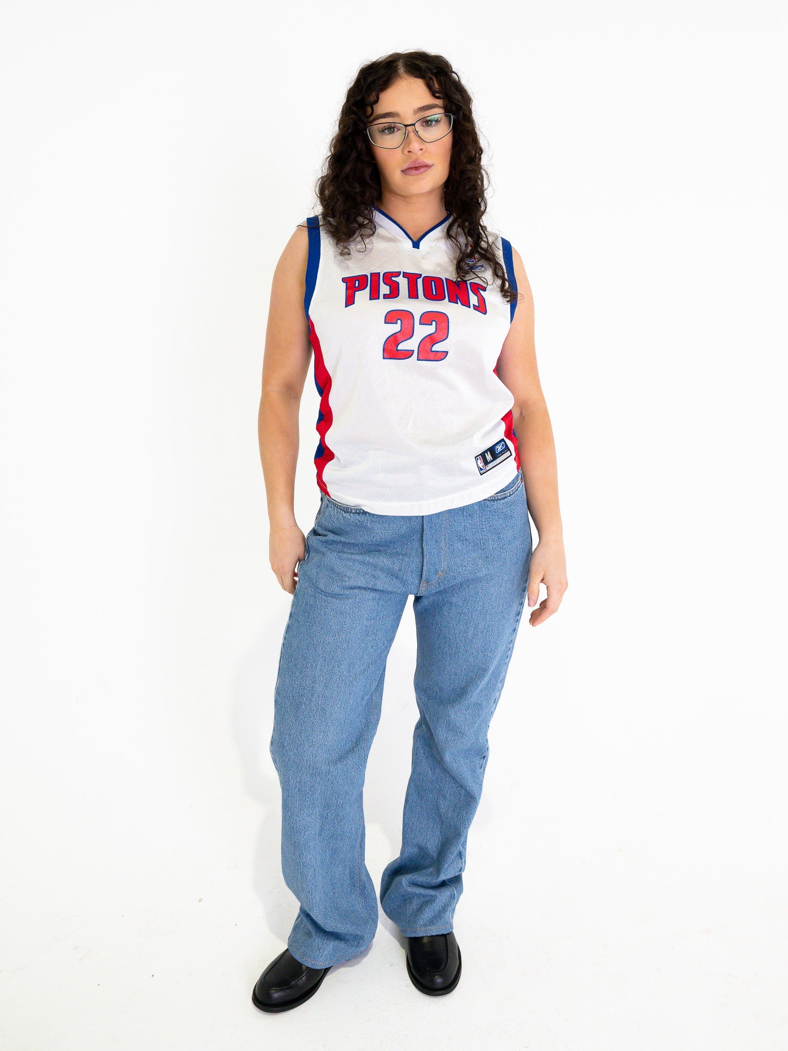 Vintage 00's Detroit Pistons Basketball Jersey - M - Playground Vintage