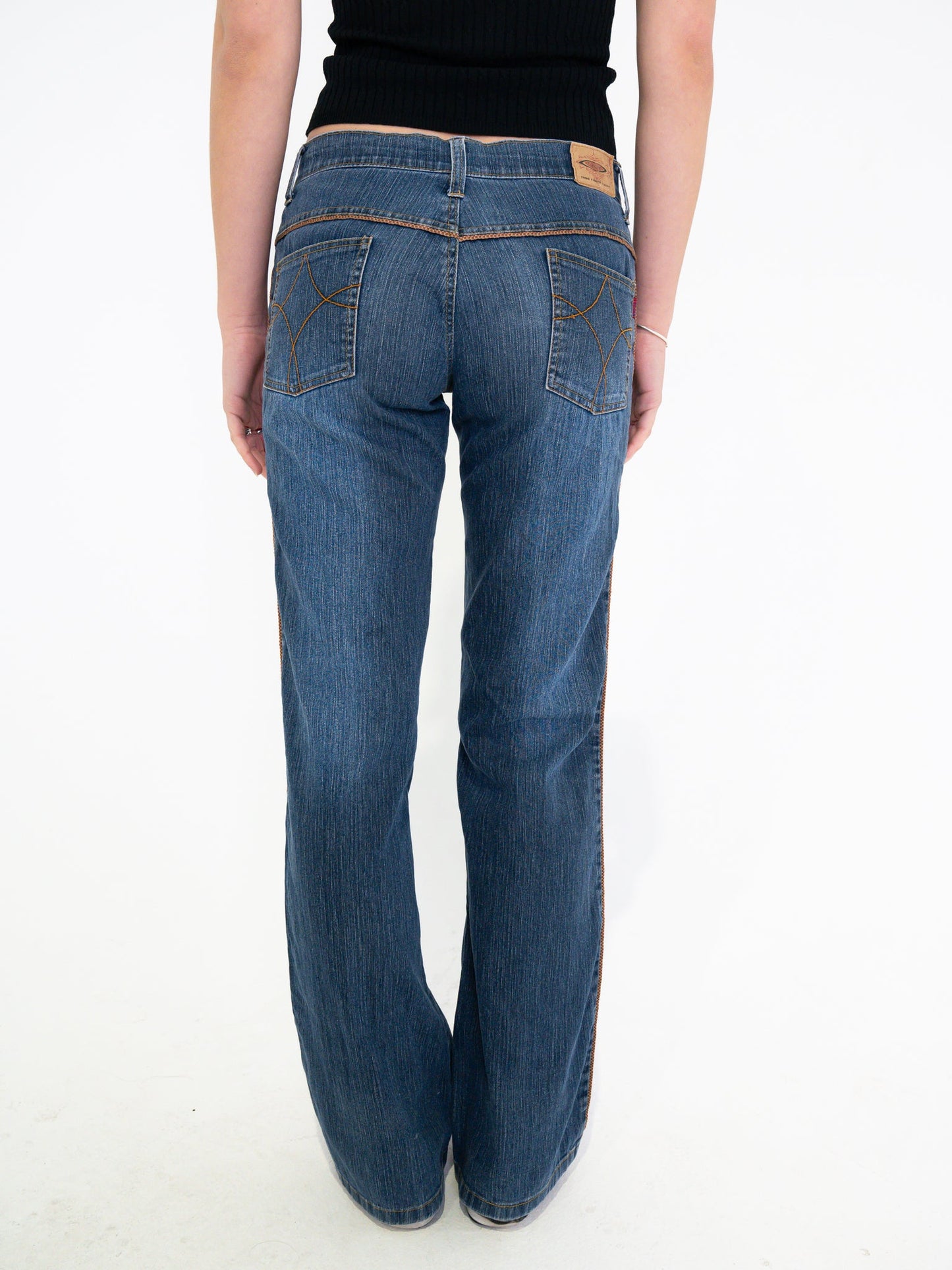 Vintage 00's Flare Denim Jeans - S - Playground Vintage