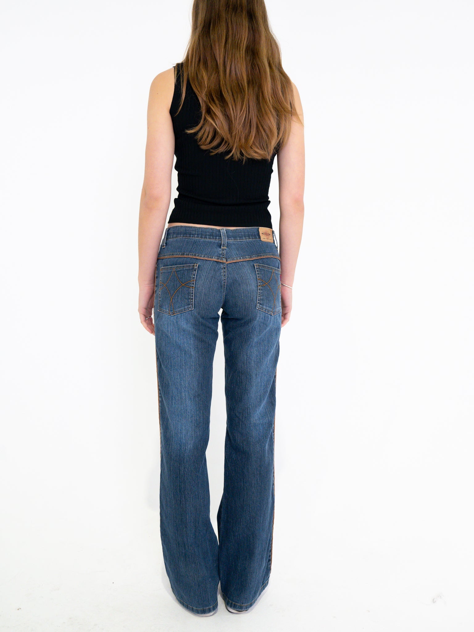 Vintage 00's Flare Denim Jeans - S - Playground Vintage