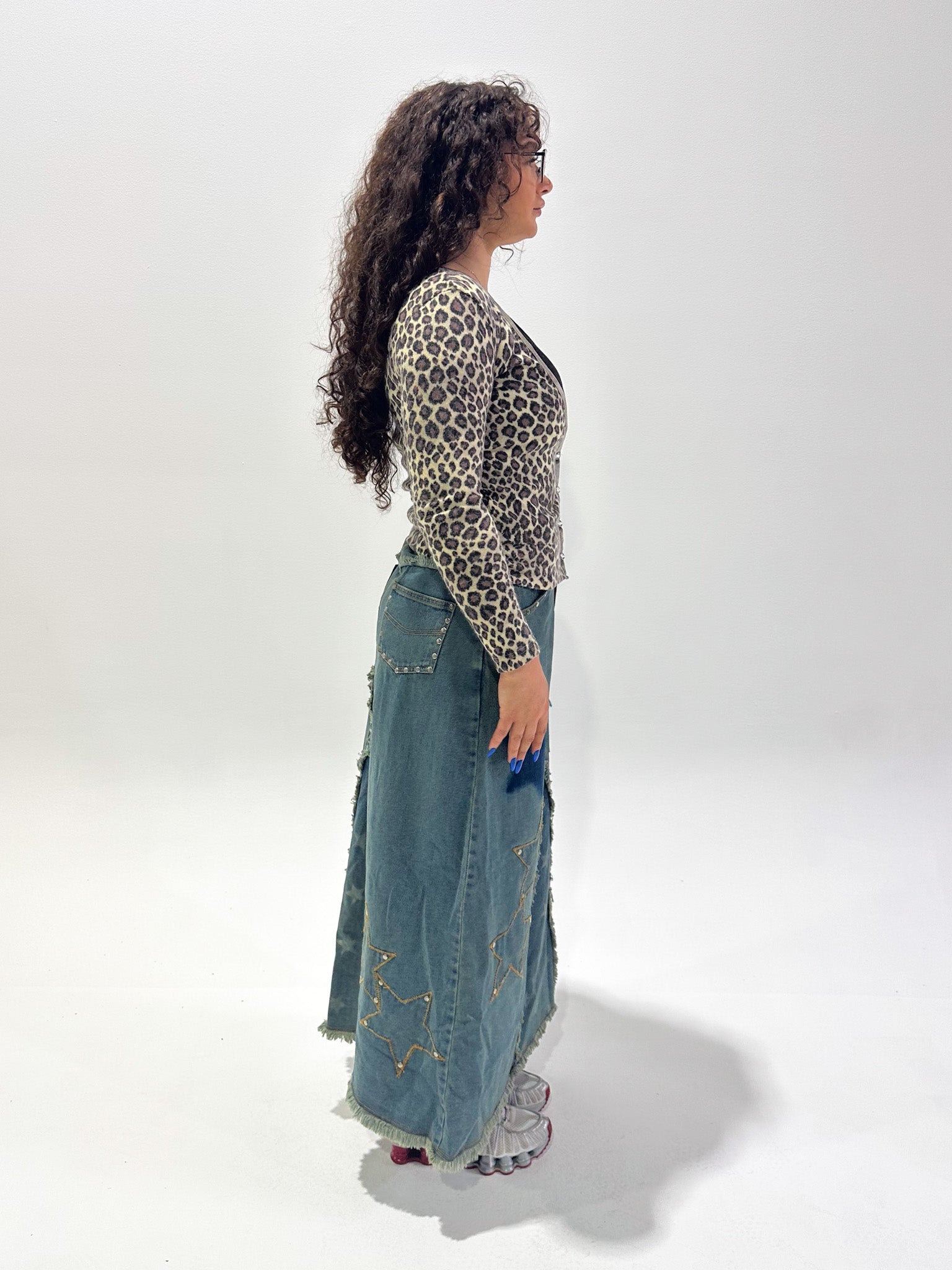 Vintage 00's Leopard Print Cardigan - S - Playground Vintage