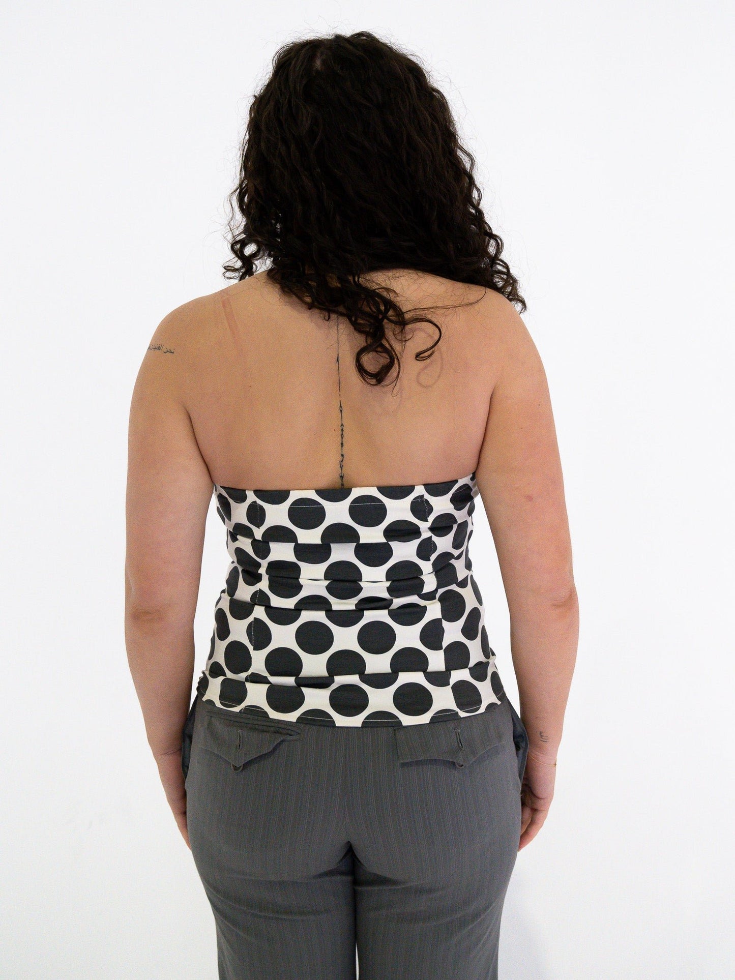Vintage 00's Polka Dot Corset - S - Playground Vintage
