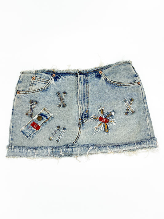 Vintage 00's Levi's Low Waisted Mini Skirt 10