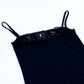 Vintage 2000's Black Sequin Michael Klein Paris Singlet Top - 8
