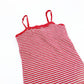 Vintage 2000's Red & Grey stripe Cami Top - 6/8