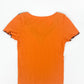 Vintage 2000's Orange Lace Top - 8/10