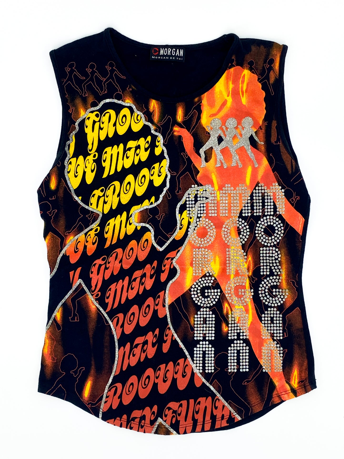 Vintage 2000's Morgan De Toi Disco Top - 12