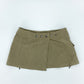Vintage 2000's Deadstock Japanese Low Waisted Wrap Mini Skirt - 8-10