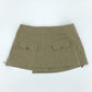Vintage 2000's Deadstock Japanese Low Waisted Wrap Mini Skirt - 8-10